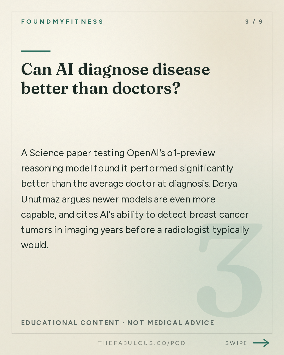 Can AI diagnose disease better than doctors? — FoundMyFitness: #113 Why AI Could Add Decades to Your Lifespan | Dr. Derya Unutmaz