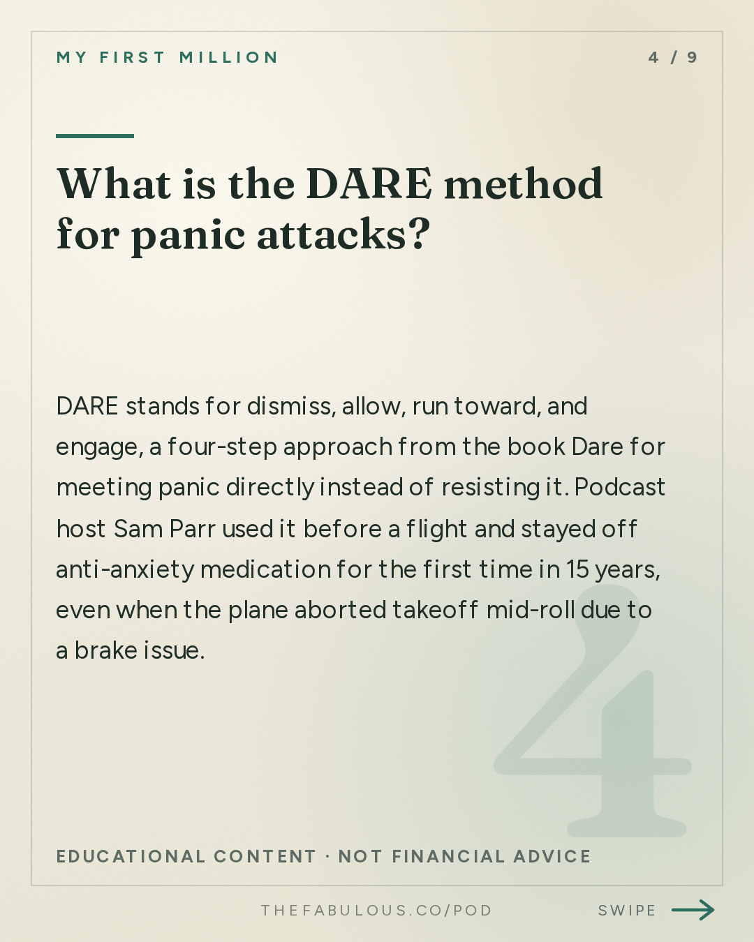 What is the DARE method for panic attacks? — My First Million: We put a multimillionaire’s portfolio into Claude (the results shocked us)