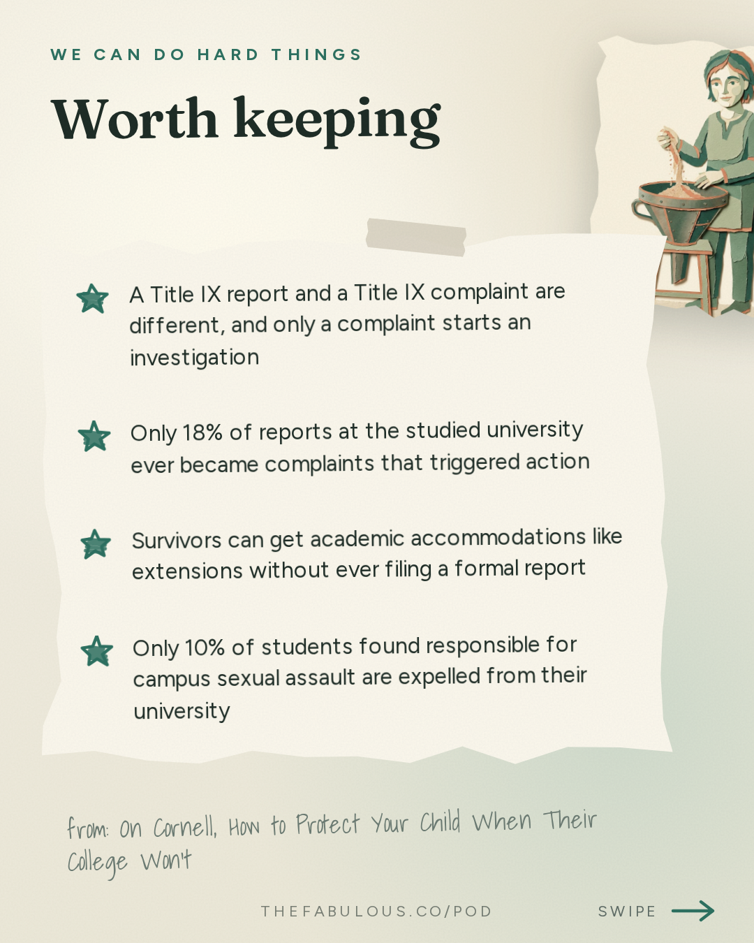 Worth keeping — We Can Do Hard Things: On Cornell – How to Protect Your Child When Their College Won’t – with Nicole Bedera