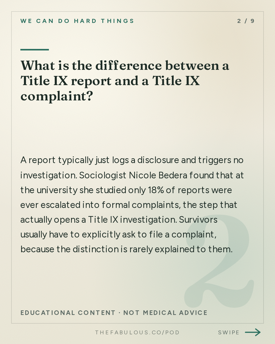 What is the difference between a Title IX report and a Title IX complaint? — We Can Do Hard Things: On Cornell – How to Protect Your Child When Their College Won’t – with Nicole Bedera