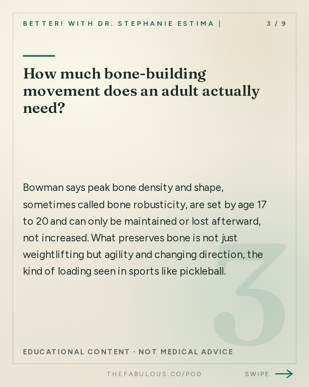 How much bone-building movement does an adult actually need? — BETTER! with Dr. Stephanie Estima | Strength, Body Composition & Perimenopause: No Time for the Gym? How to Rack Up Movement Minutes and Protect Your Bone Density with Katy Bowman