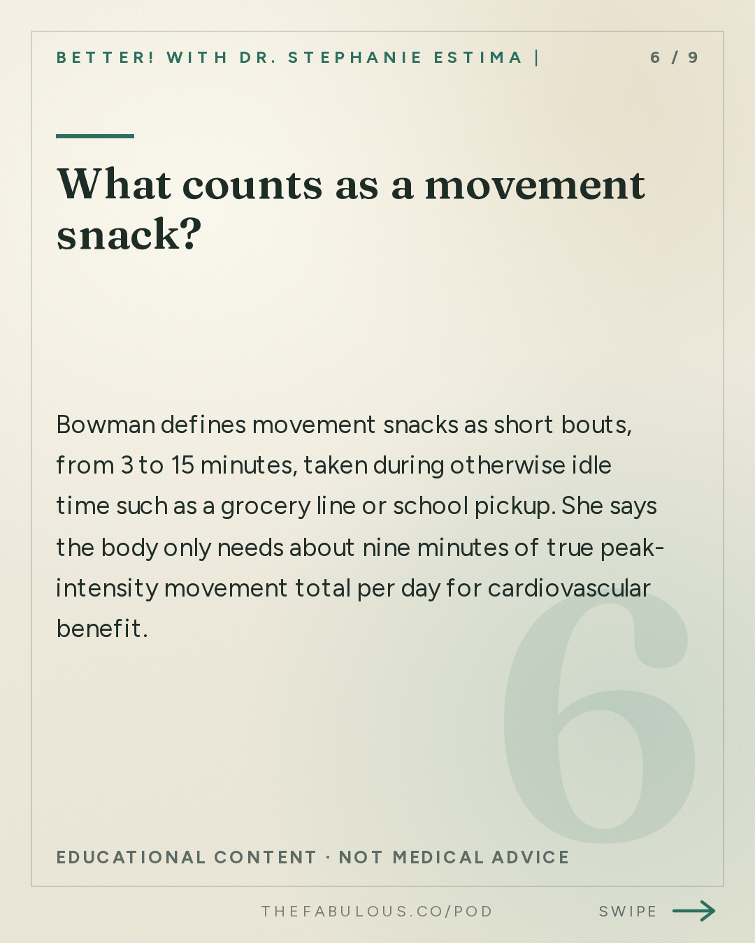 What counts as a movement snack? — BETTER! with Dr. Stephanie Estima | Strength, Body Composition & Perimenopause: No Time for the Gym? How to Rack Up Movement Minutes and Protect Your Bone Density with Katy Bowman