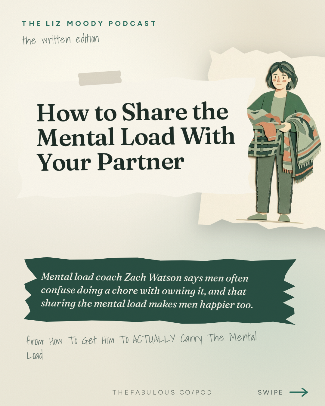 How to Share the Mental Load With Your Partner — The Liz Moody Podcast: How To Get Him To ACTUALLY Carry The Mental Load (Former Man Child Explains)