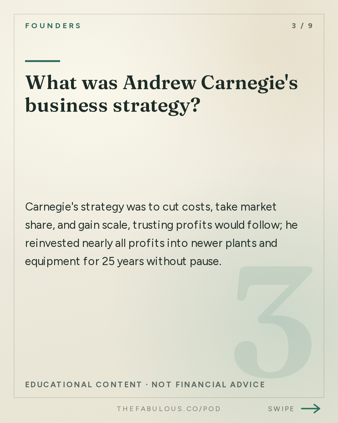 What was Andrew Carnegie's business strategy? — Founders: #437 The Tycoons: Carnegie, Rockefeller, Gould & Morgan
