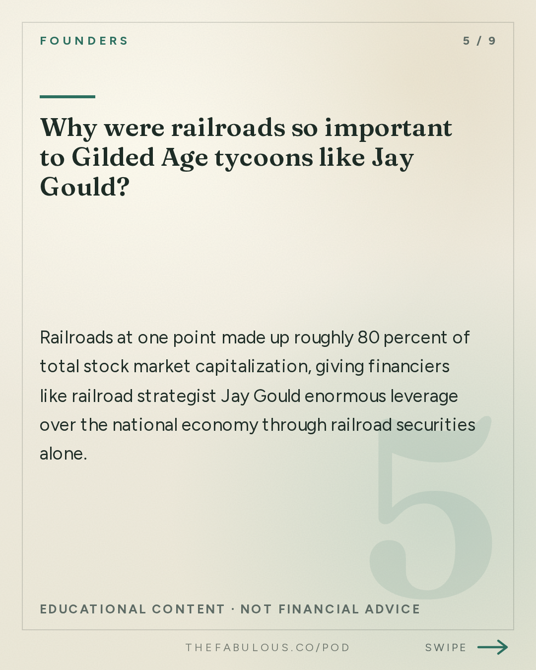 Why were railroads so important to Gilded Age tycoons like Jay Gould? — Founders: #437 The Tycoons: Carnegie, Rockefeller, Gould & Morgan