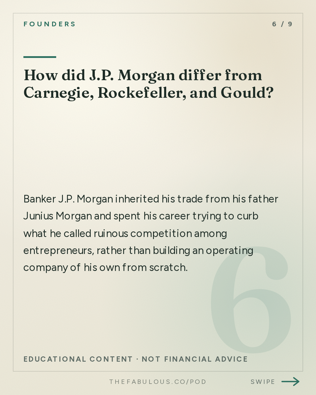 How did J.P. Morgan differ from Carnegie, Rockefeller, and Gould? — Founders: #437 The Tycoons: Carnegie, Rockefeller, Gould & Morgan