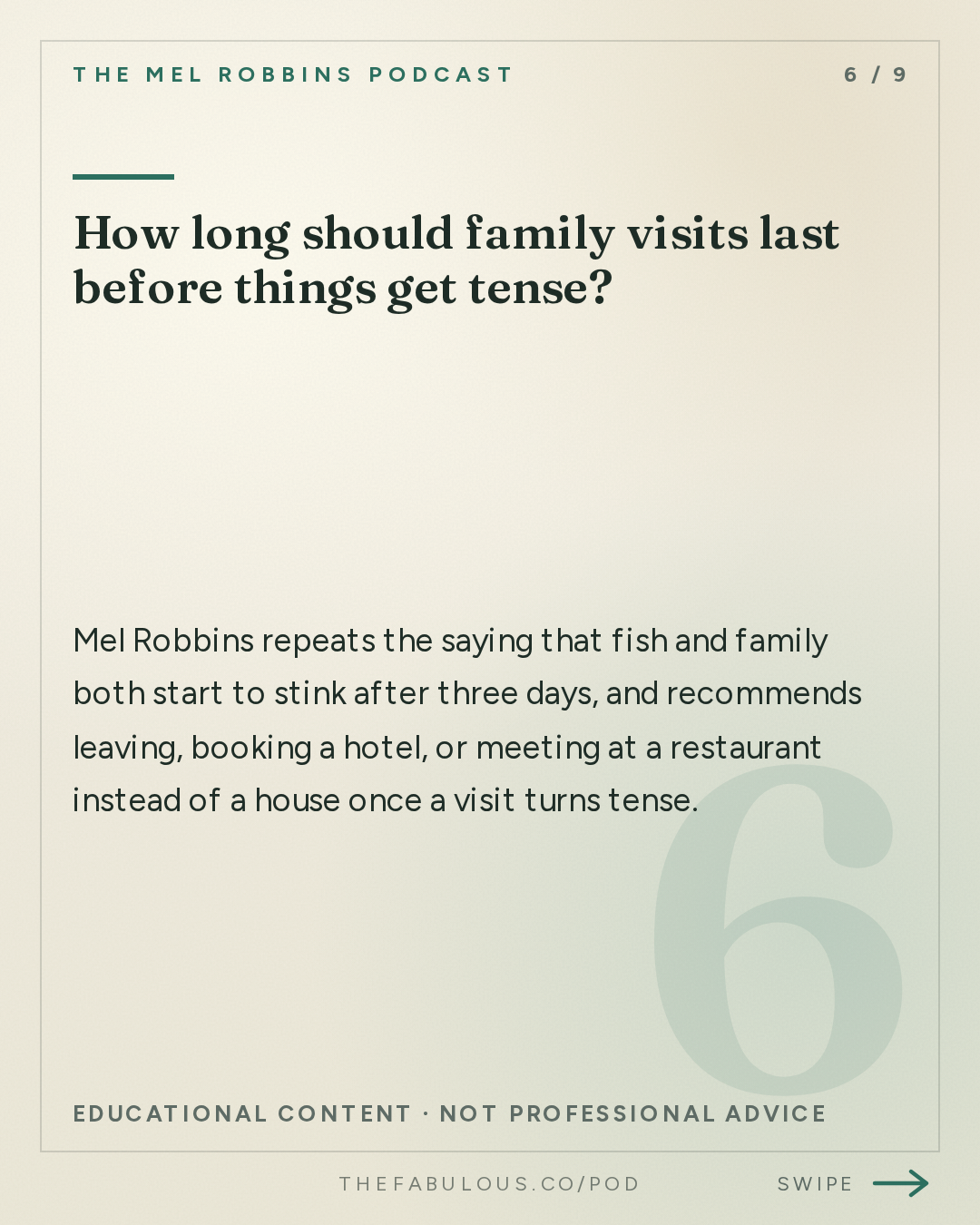 How long should family visits last before things get tense? — The Mel Robbins Podcast: Let Them: How to Handle Difficult People & Take Back Your Peace and Power