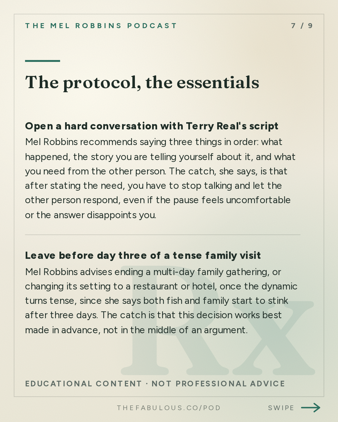 The protocol, the essentials — The Mel Robbins Podcast: Let Them: How to Handle Difficult People & Take Back Your Peace and Power