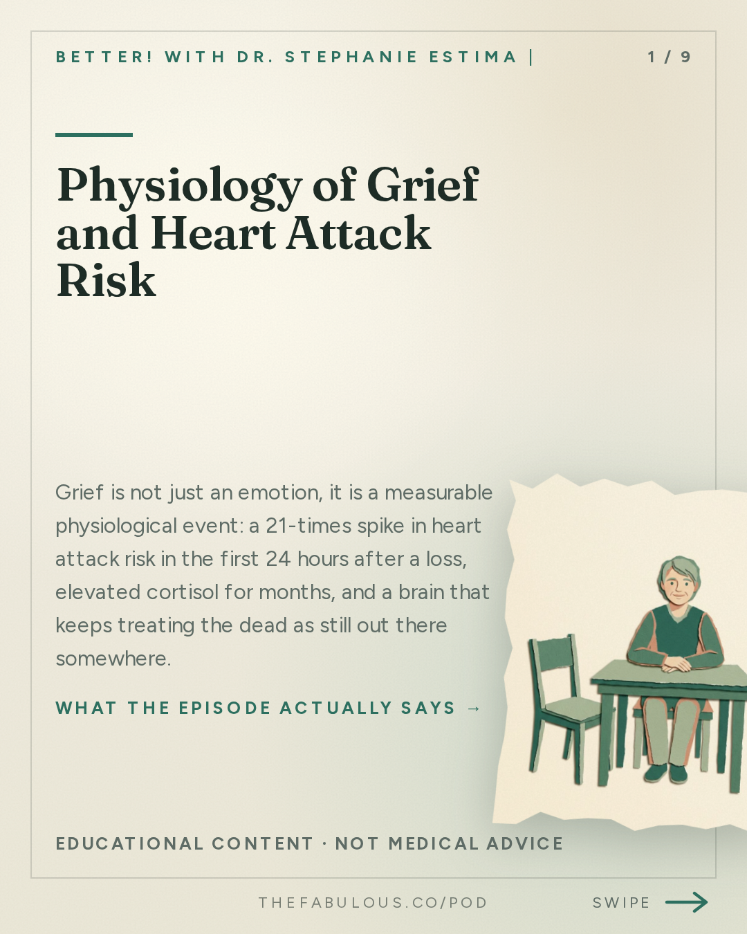 Physiology of Grief and Heart Attack Risk — BETTER! with Dr. Stephanie Estima | Strength, Body Composition & Perimenopause: The Physiology of Grief: What Loss Actually Does In Your Body with Mary-Frances O'Connor, PhD.
