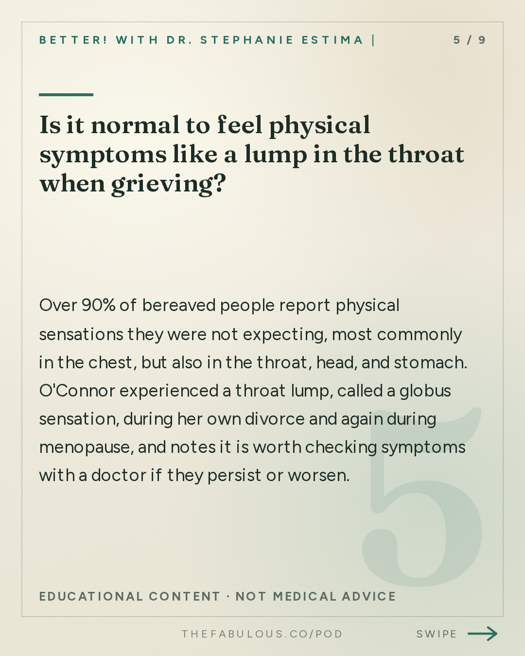 Is it normal to feel physical symptoms like a lump in the throat when grieving? — BETTER! with Dr. Stephanie Estima | Strength, Body Composition & Perimenopause: The Physiology of Grief: What Loss Actually Does In Your Body with Mary-Frances O'Connor, PhD.