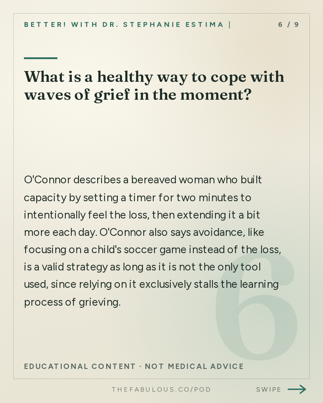 What is a healthy way to cope with waves of grief in the moment? — BETTER! with Dr. Stephanie Estima | Strength, Body Composition & Perimenopause: The Physiology of Grief: What Loss Actually Does In Your Body with Mary-Frances O'Connor, PhD.