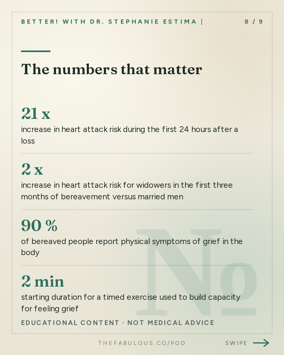 The numbers that matter — BETTER! with Dr. Stephanie Estima | Strength, Body Composition & Perimenopause: The Physiology of Grief: What Loss Actually Does In Your Body with Mary-Frances O'Connor, PhD.