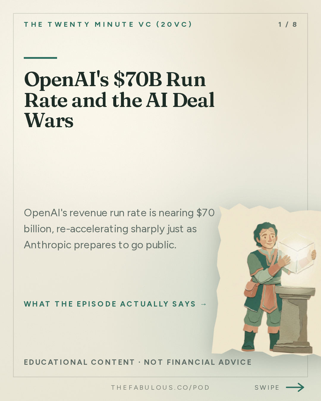 OpenAI's $70B Run Rate and the AI Deal Wars — The Twenty Minute VC (20VC): Venture Capital | Startup Funding | The Pitch: 20VC: Cognition vs Factory: Vinod Khosla Creates a Storm | OpenAI Nears $70B Run Rate: Anthropic Under Threat | ElevenLabs Doubles Its Valuation to $22B & Salesforce Buys Listen Labs for $2B