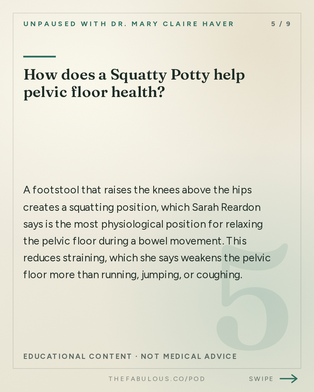 How does a Squatty Potty help pelvic floor health? — unPAUSED with Dr. Mary Claire Haver: Painful Sex, Dryness and Menopause with the Vagina Whisperer