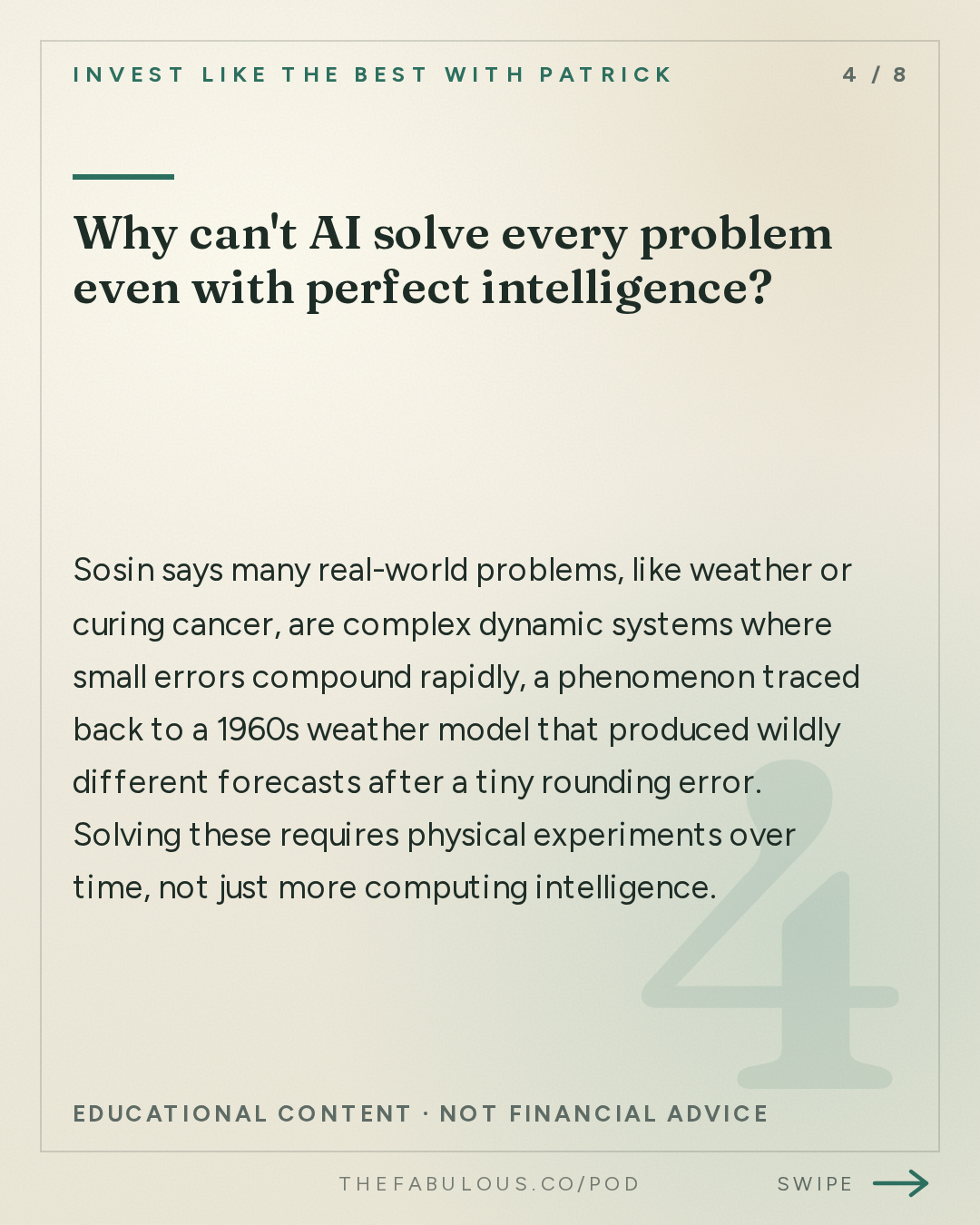 Why can't AI solve every problem even with perfect intelligence? — Invest Like the Best with Patrick O'Shaughnessy: Cliff Sosin - Owning the Complements to Intelligence - [Invest Like the Best, EP.497]