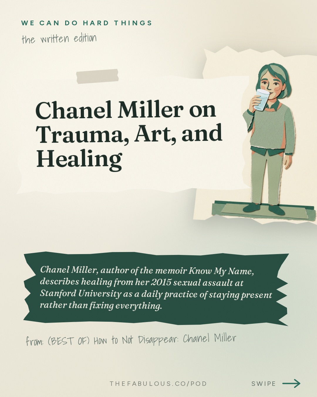 Chanel Miller on Trauma, Art, and Healing — We Can Do Hard Things: (BEST OF) How to Not Disappear: Chanel Miller