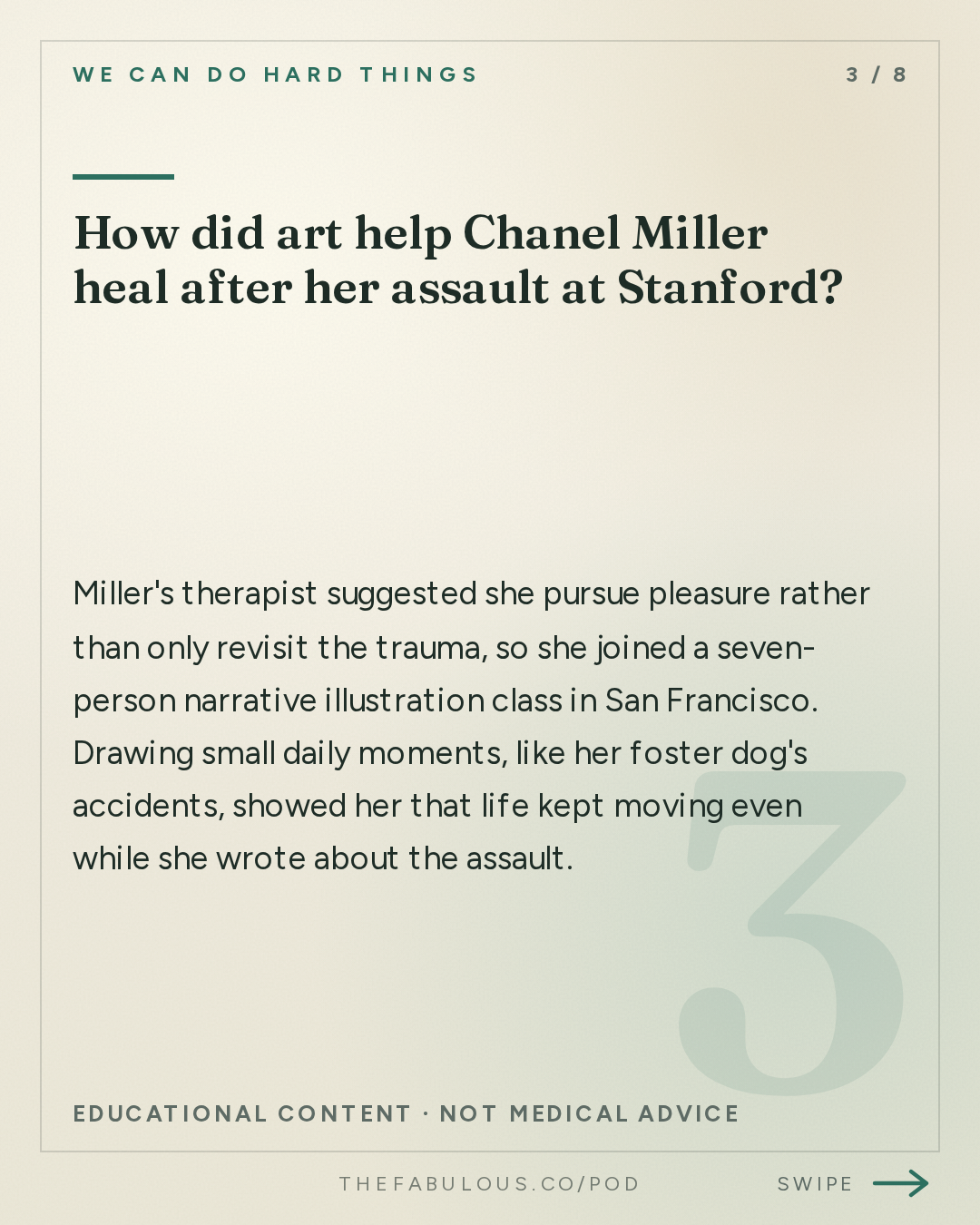 How did art help Chanel Miller heal after her assault at Stanford? — We Can Do Hard Things: (BEST OF) How to Not Disappear: Chanel Miller