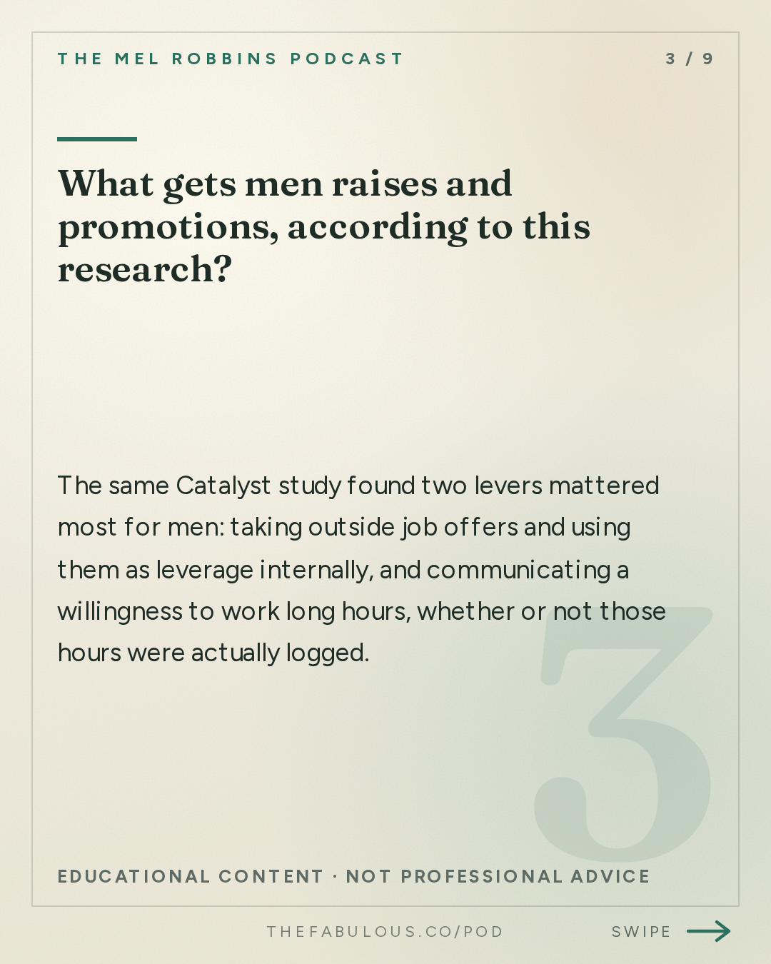 What gets men raises and promotions, according to this research? — The Mel Robbins Podcast: How to Stop Being Overlooked & Start Getting What You Want With Top Business School Professor