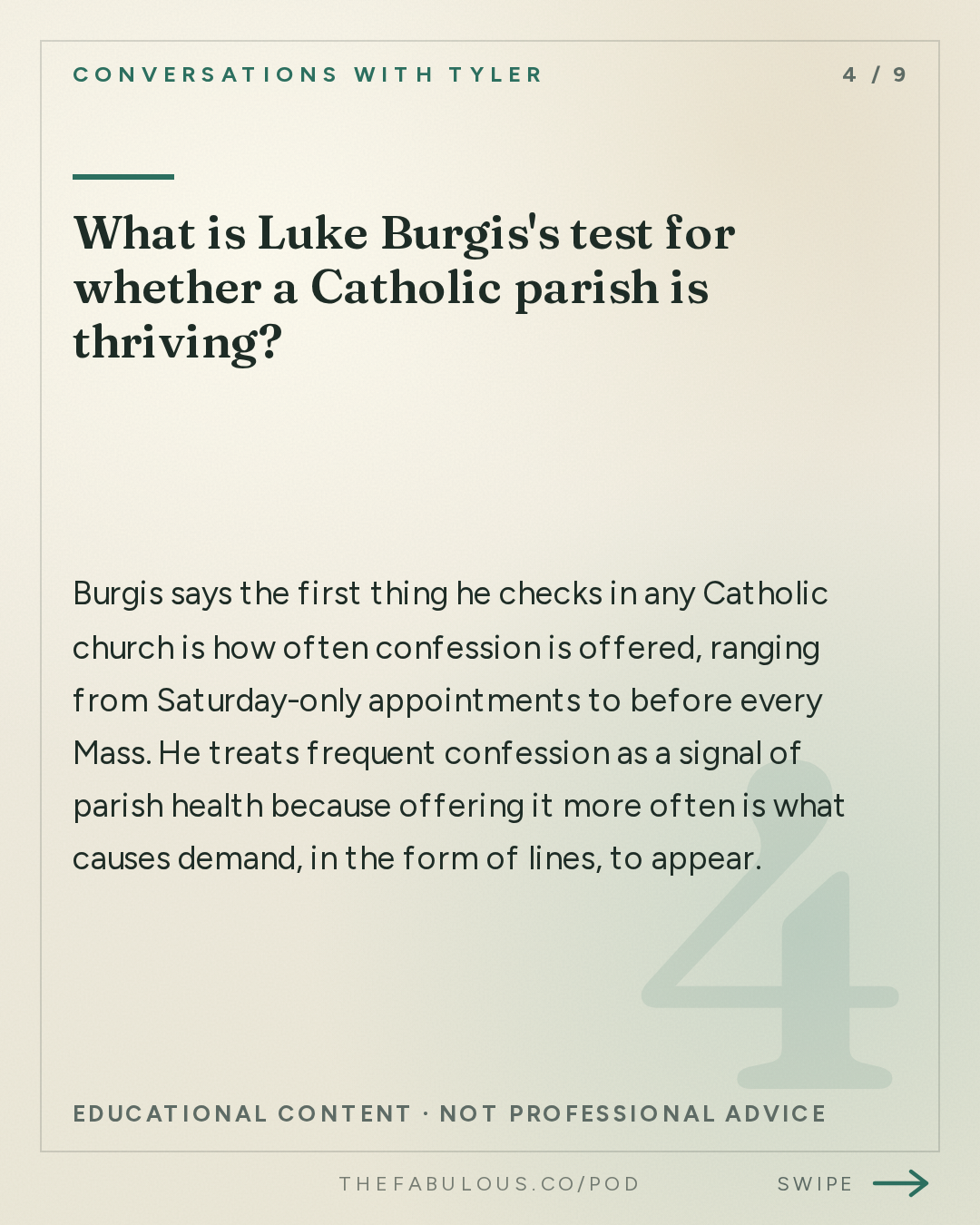 What is Luke Burgis's test for whether a Catholic parish is thriving? — Conversations with Tyler: Luke Burgis on Mimetic Desire, Catholicism, and the Age of Social Contagion