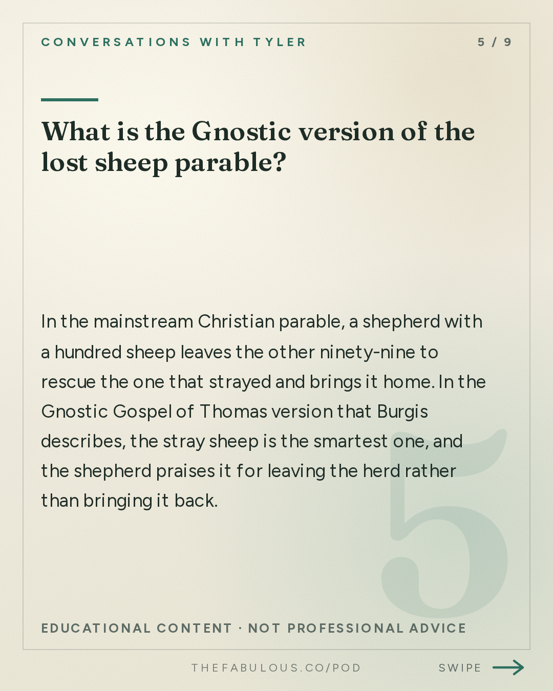 What is the Gnostic version of the lost sheep parable? — Conversations with Tyler: Luke Burgis on Mimetic Desire, Catholicism, and the Age of Social Contagion