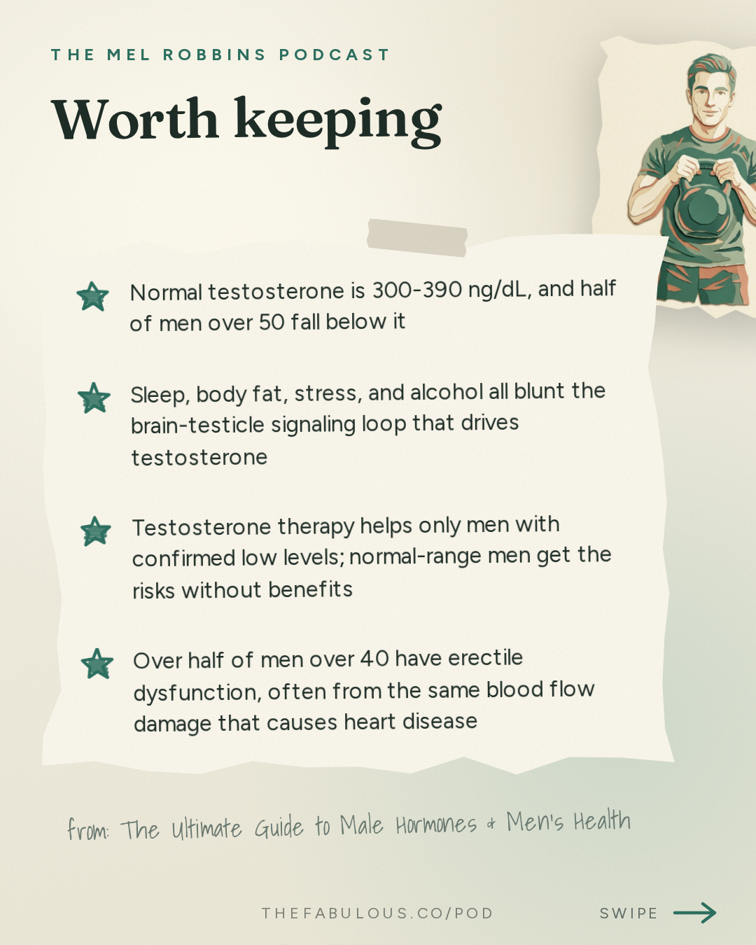 Worth keeping — The Mel Robbins Podcast: The Ultimate Guide to Male Hormones & Men’s Health