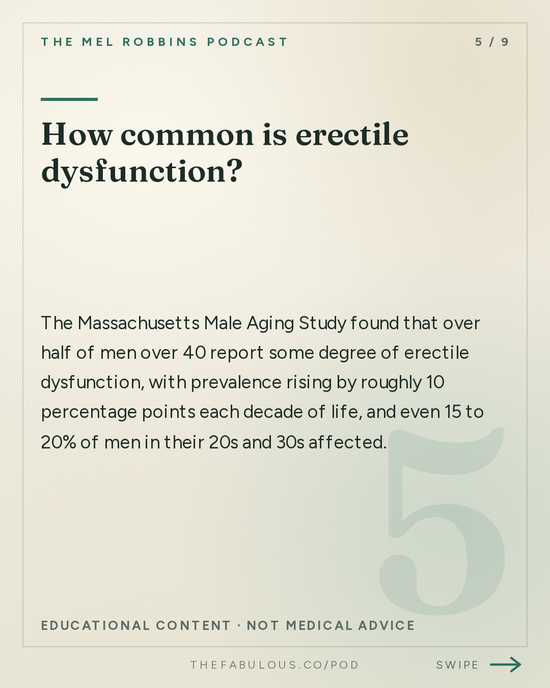 How common is erectile dysfunction? — The Mel Robbins Podcast: The Ultimate Guide to Male Hormones & Men’s Health
