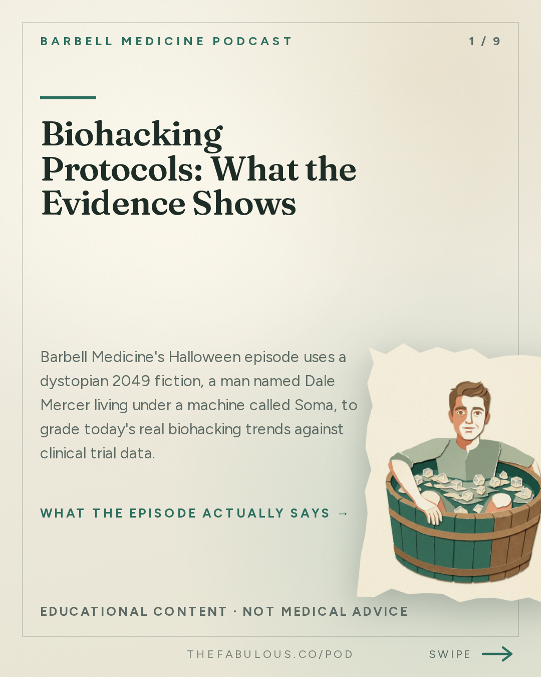Biohacking Protocols: What the Evidence Shows — Barbell Medicine Podcast: Sunday Morning Protocol 2049: A Halloween Story About Optimization