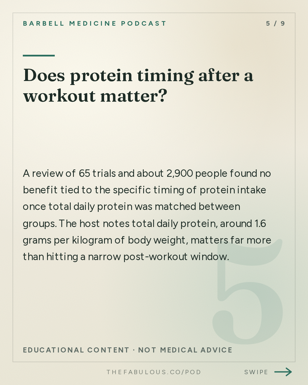 Does protein timing after a workout matter? — Barbell Medicine Podcast: Sunday Morning Protocol 2049: A Halloween Story About Optimization