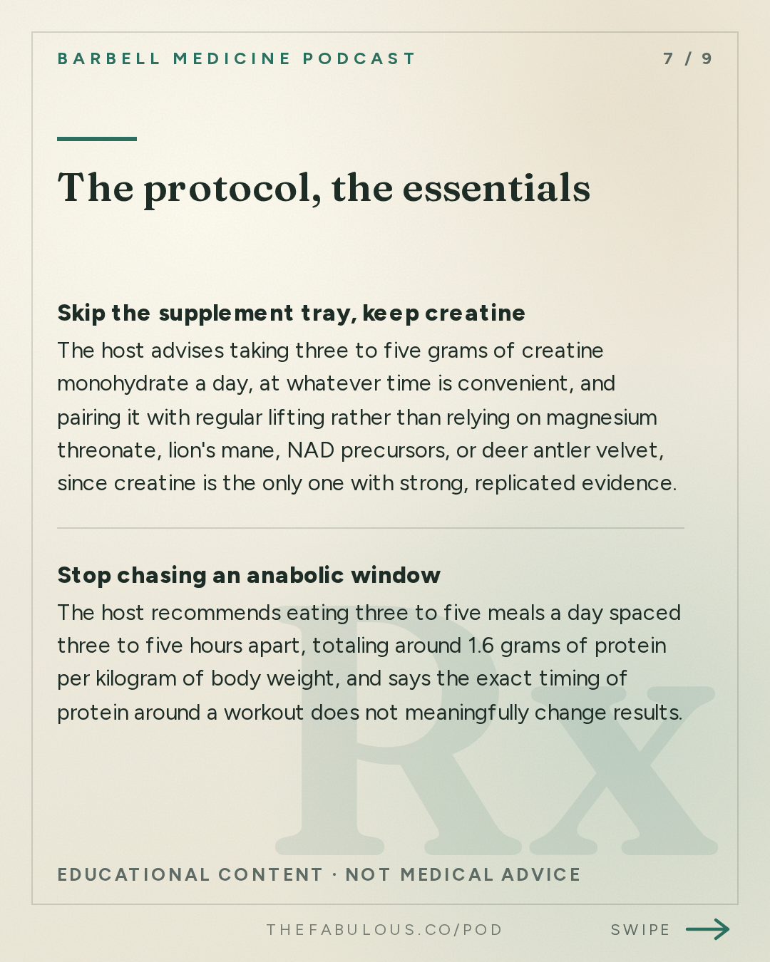 The protocol, the essentials — Barbell Medicine Podcast: Sunday Morning Protocol 2049: A Halloween Story About Optimization