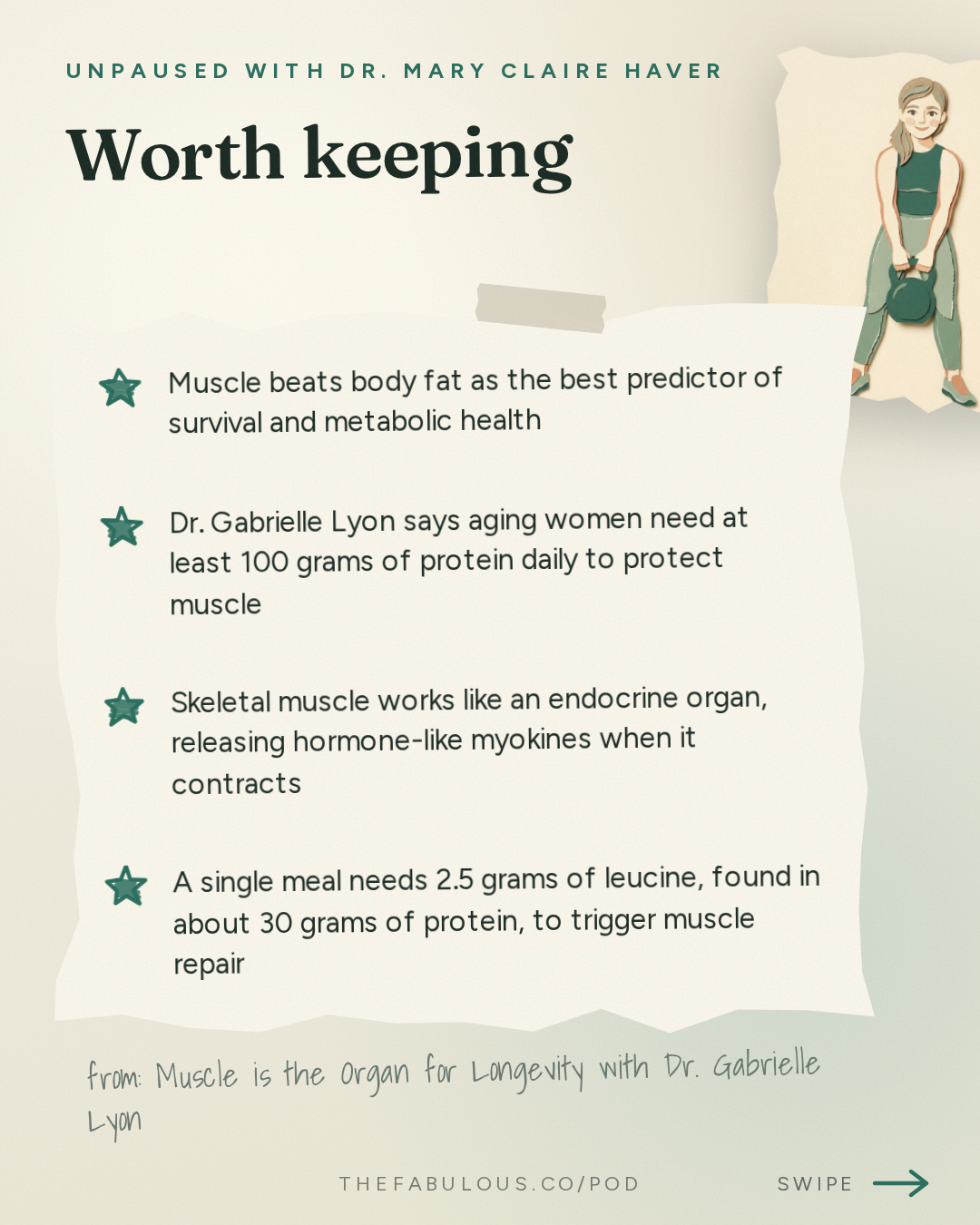 Worth keeping — unPAUSED with Dr. Mary Claire Haver: Muscle is the Organ for Longevity with Dr. Gabrielle Lyon