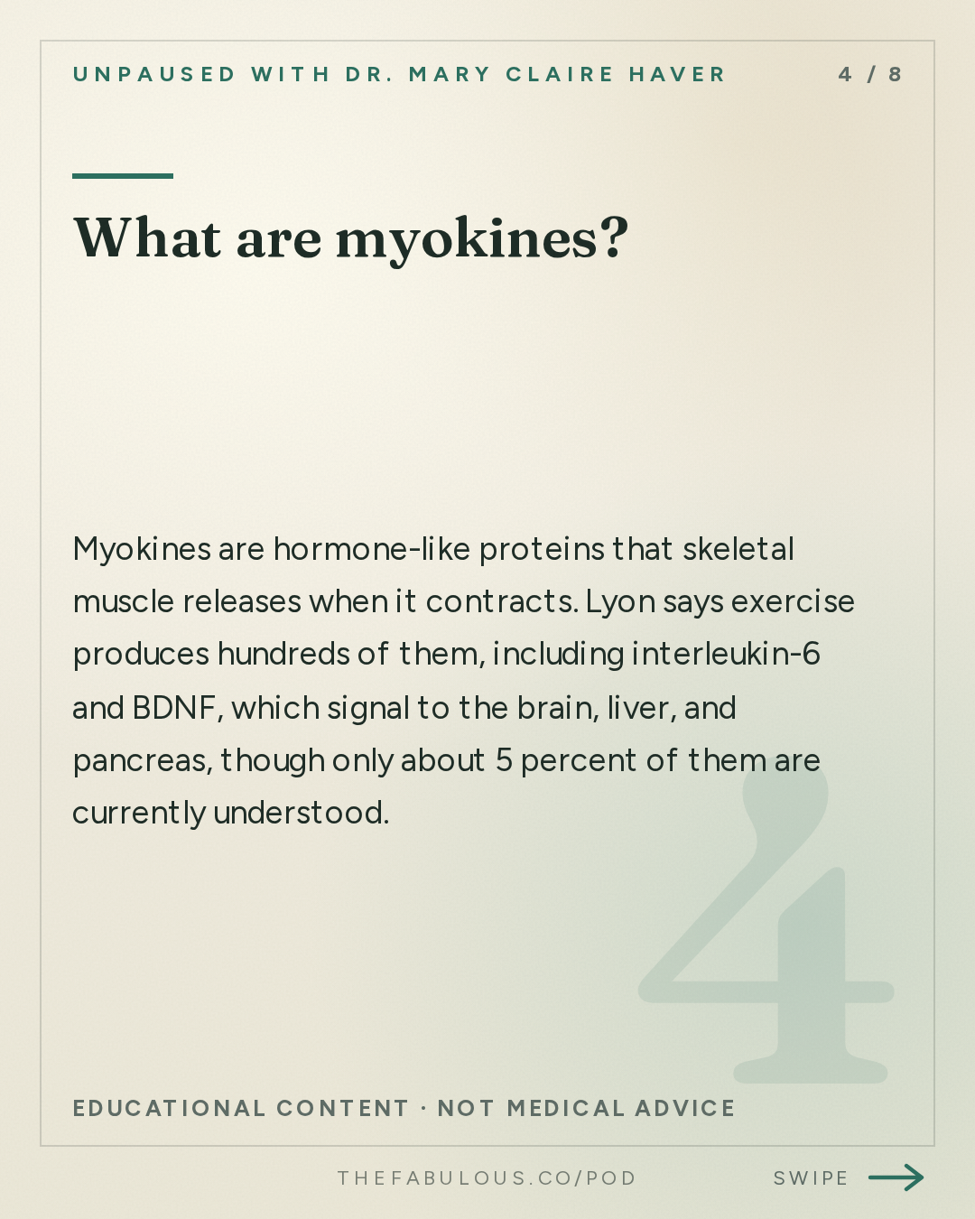 What are myokines? — unPAUSED with Dr. Mary Claire Haver: Muscle is the Organ for Longevity with Dr. Gabrielle Lyon