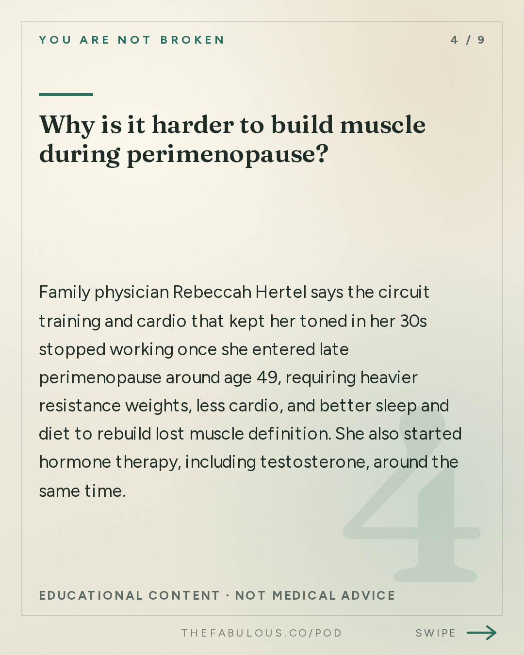 Why is it harder to build muscle during perimenopause? — You Are Not Broken: 393. Stronger in Midlife: Muscle, Hormones, and Longevity for Women