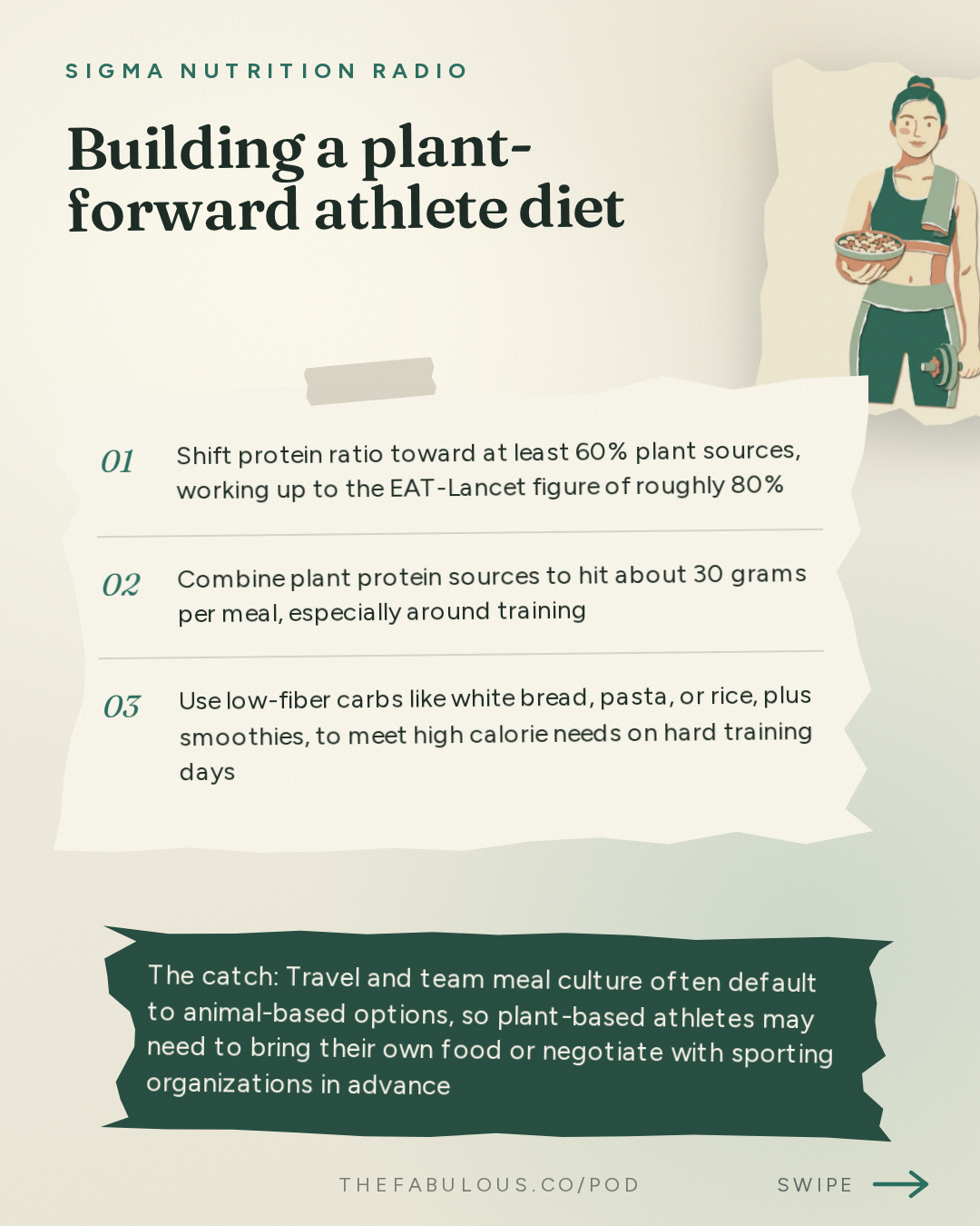 Building a plant-forward athlete diet — Sigma Nutrition Radio: #624: Can Athletes Eat for Performance and the Planet? – Peter Res
