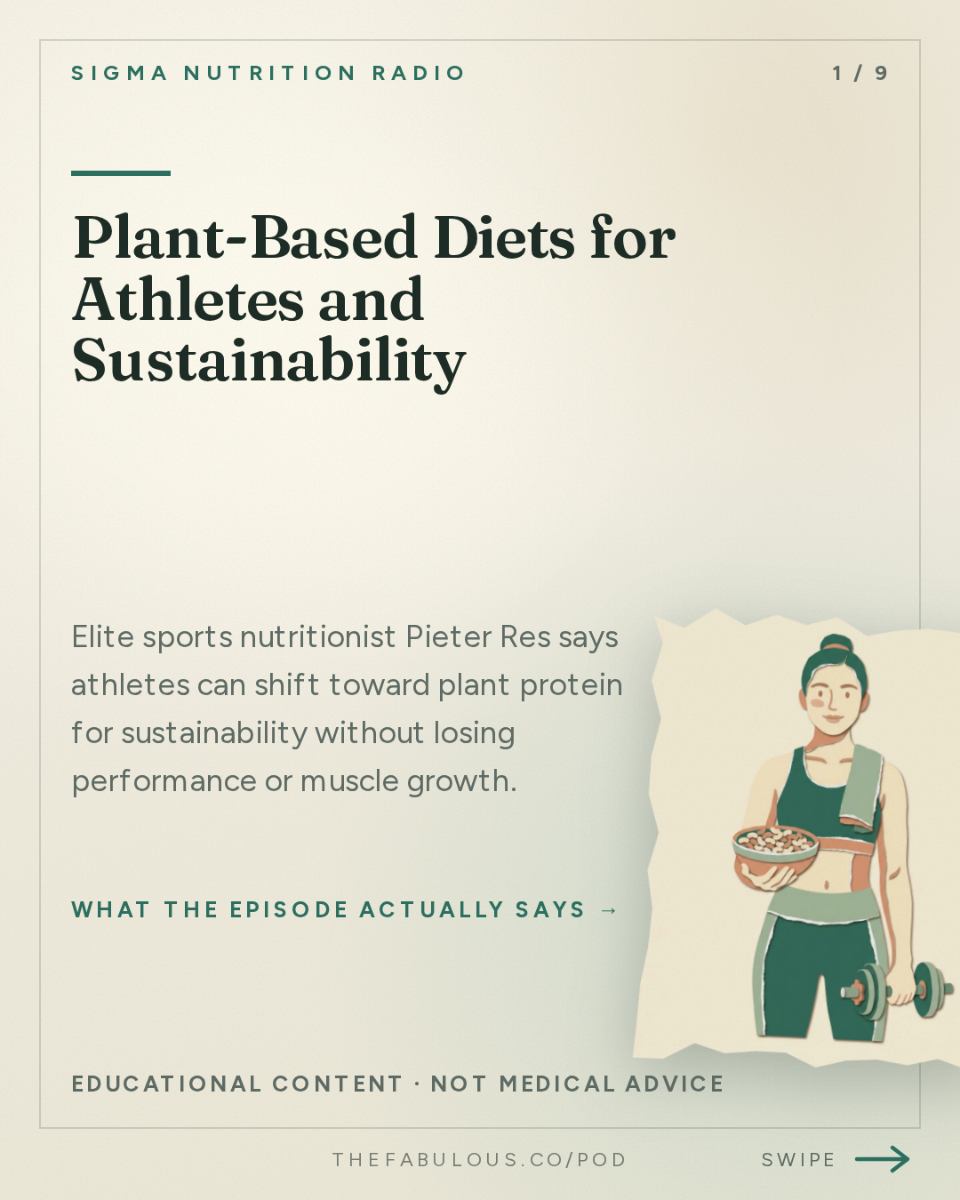 Plant-Based Diets for Athletes and Sustainability — Sigma Nutrition Radio: #624: Can Athletes Eat for Performance and the Planet? – Peter Res