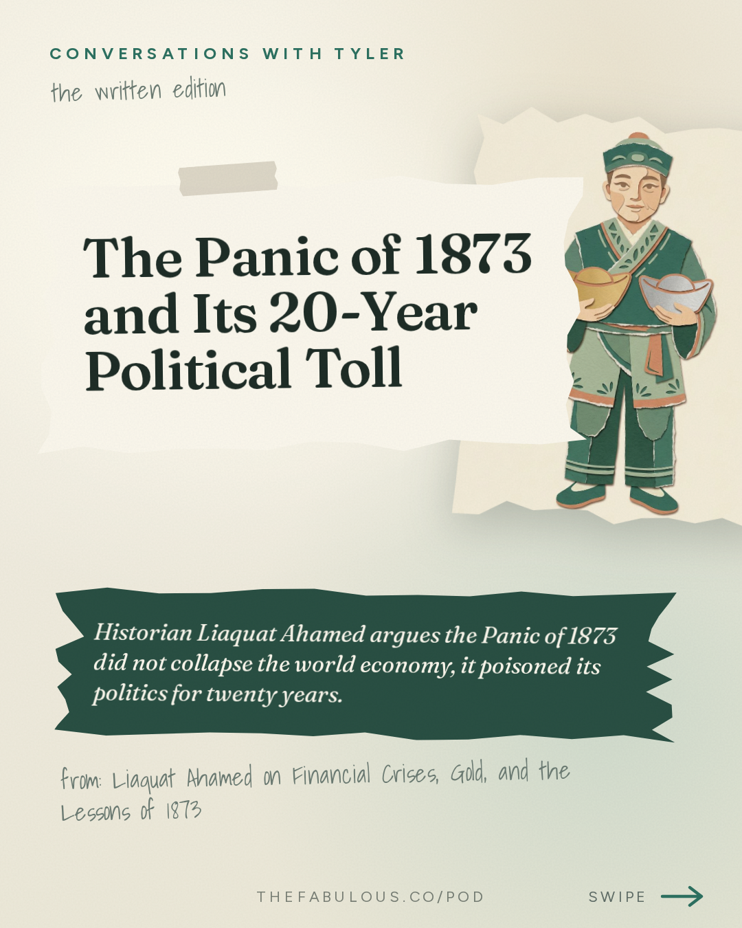 The Panic of 1873 and Its 20-Year Political Toll — Conversations with Tyler: Liaquat Ahamed on Financial Crises, Gold, and the Lessons of 1873