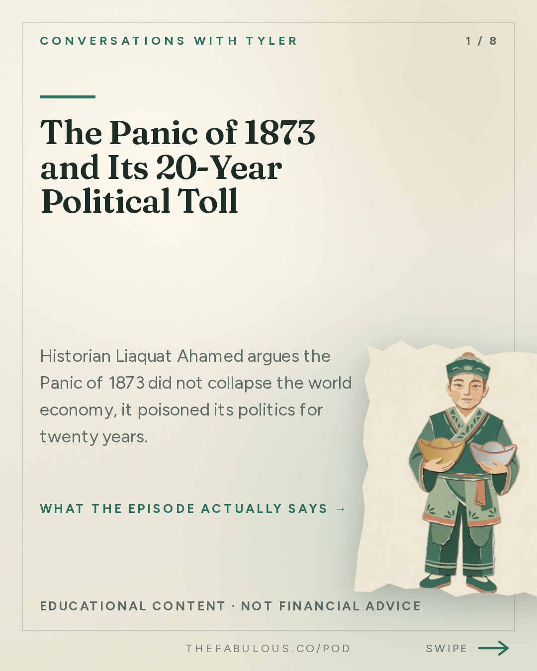 The Panic of 1873 and Its 20-Year Political Toll — Conversations with Tyler: Liaquat Ahamed on Financial Crises, Gold, and the Lessons of 1873