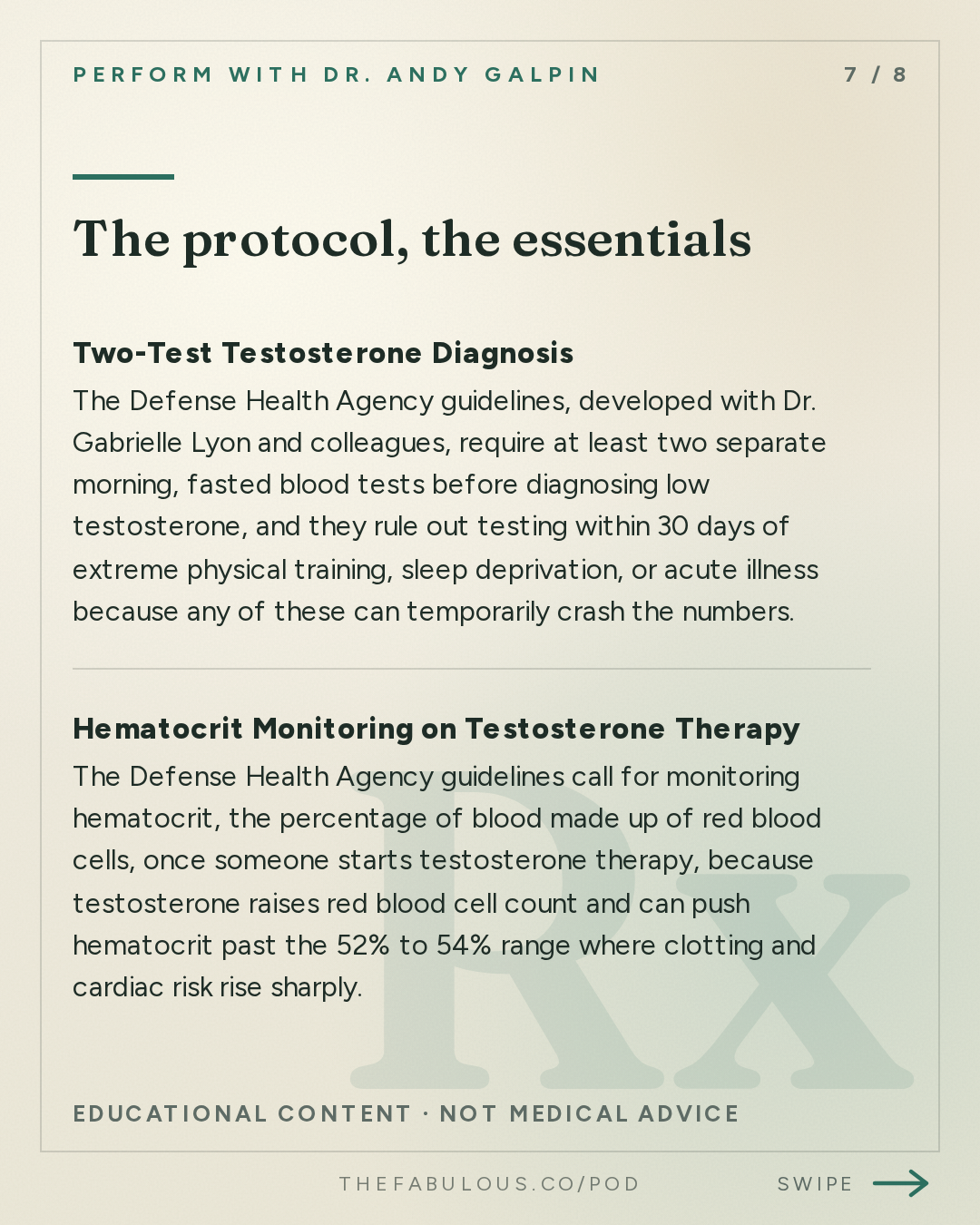 The protocol, the essentials — Perform with Dr. Andy Galpin: Boosting Testosterone & Understanding Your Testosterone Levels (Aging, Muscle Growth & Nutrition)