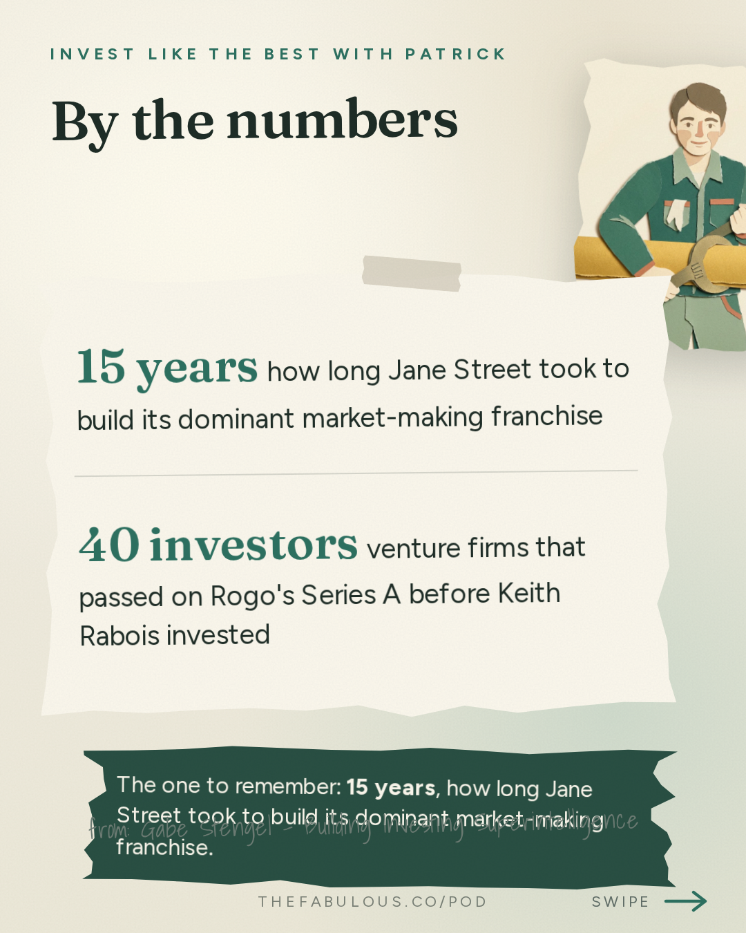 By the numbers — Invest Like the Best with Patrick O'Shaughnessy: Gabe Stengel - Building Investing Superintelligence - [Invest Like the Best, EP.492]