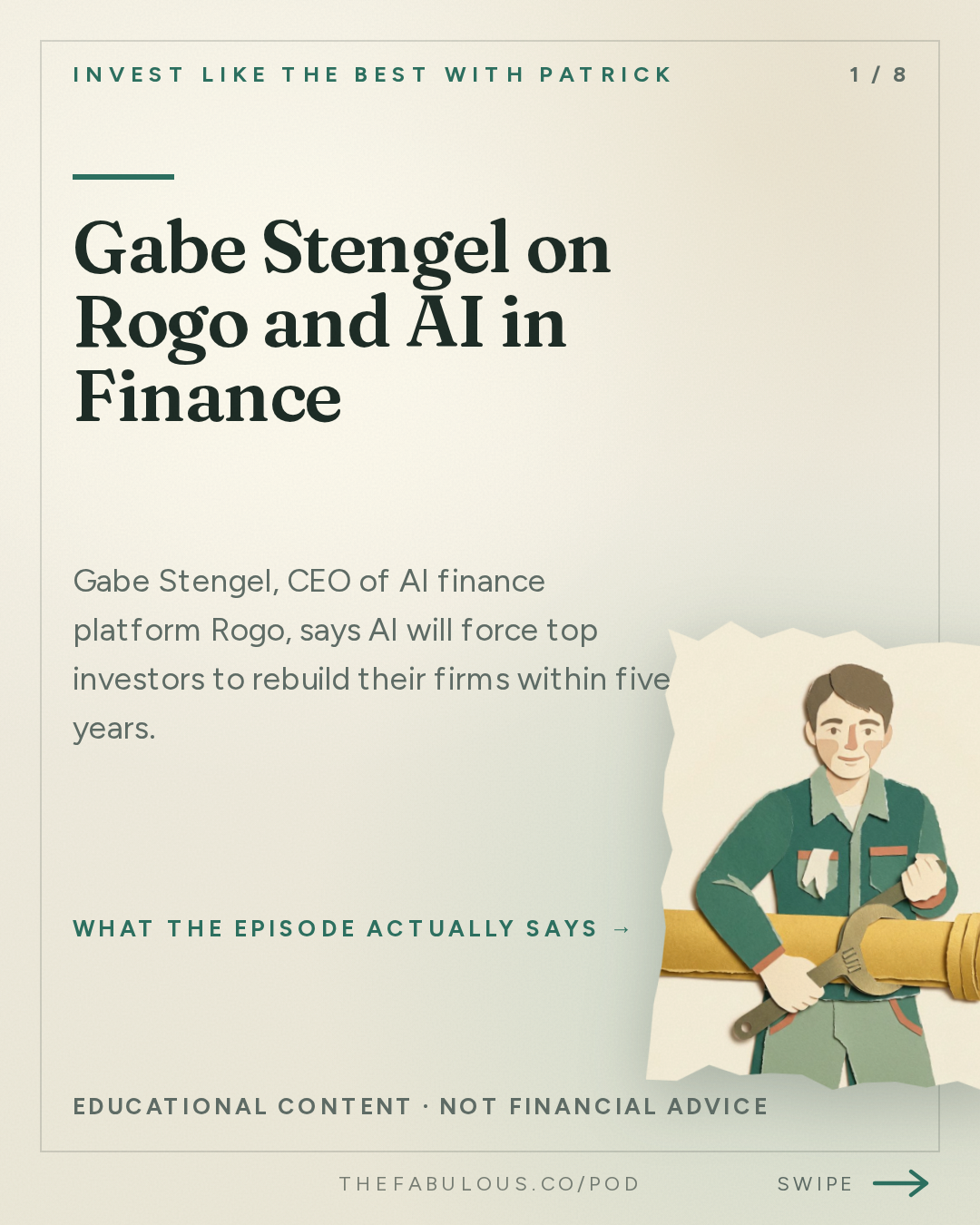 Gabe Stengel on Rogo and AI in Finance — Invest Like the Best with Patrick O'Shaughnessy: Gabe Stengel - Building Investing Superintelligence - [Invest Like the Best, EP.492]