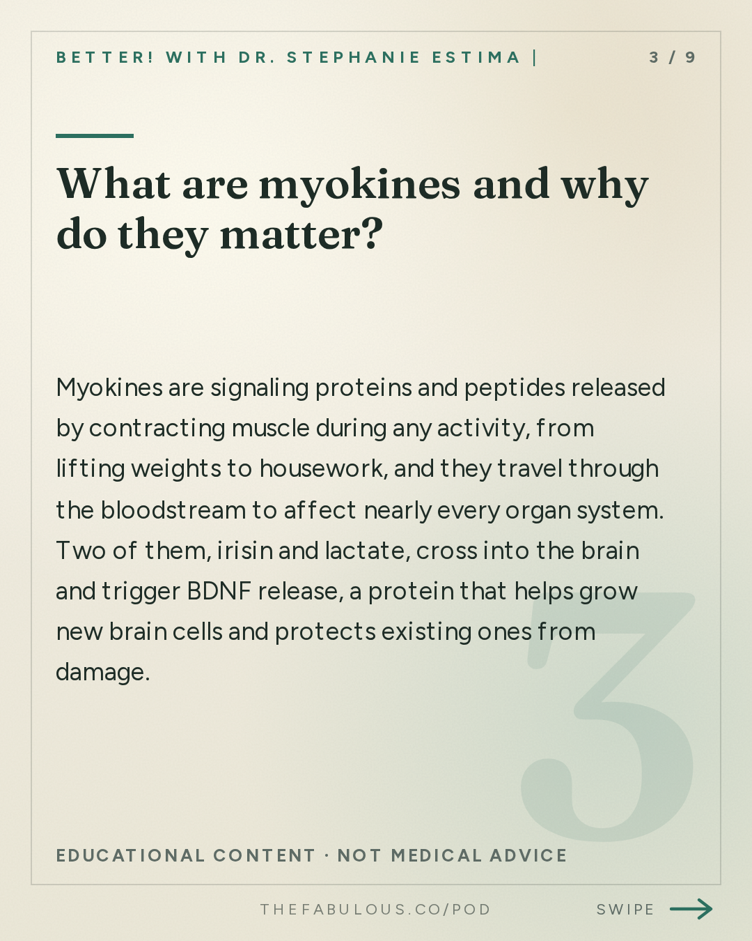 What are myokines and why do they matter? — BETTER! with Dr. Stephanie Estima | Strength, Body Composition & Perimenopause: Skinny Is Where You Go to Die: Muscle Power & Myokines for Ageing Women with Dr. Paul Taylor