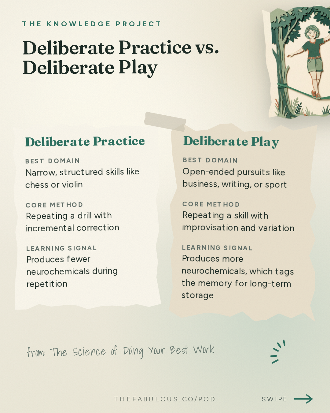Deliberate Practice vs. Deliberate Play — The Knowledge Project: The Science of Doing Your Best Work