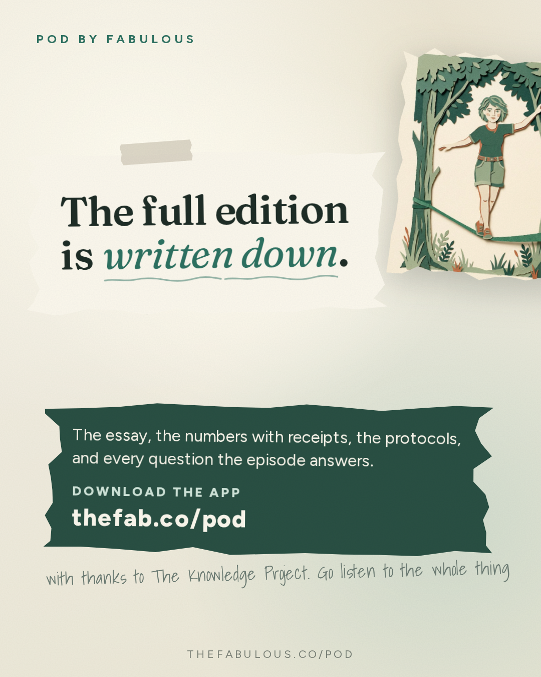Outro — The Knowledge Project: The Science of Doing Your Best Work