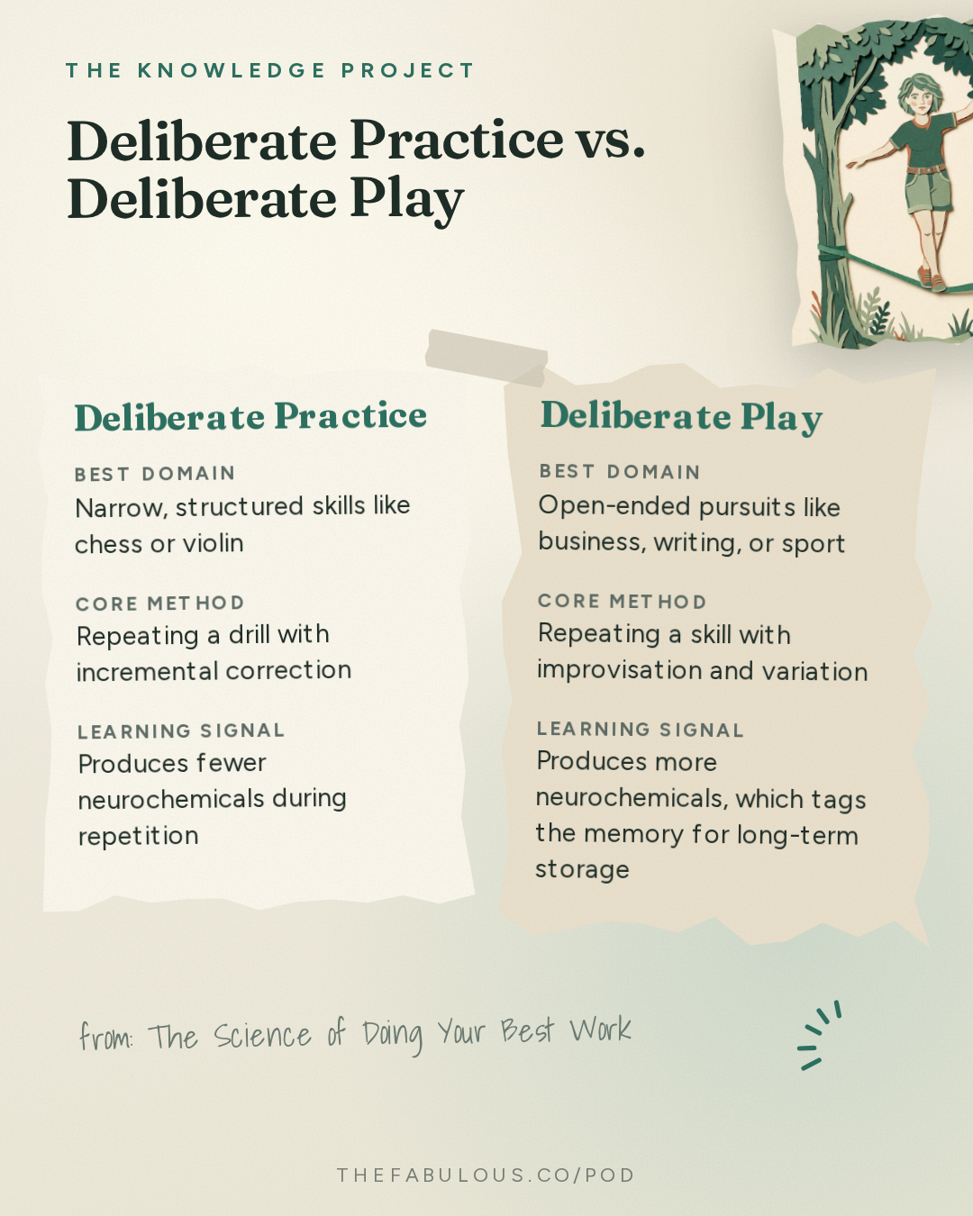 Deliberate Practice vs. Deliberate Play — The Knowledge Project: The Science of Doing Your Best Work