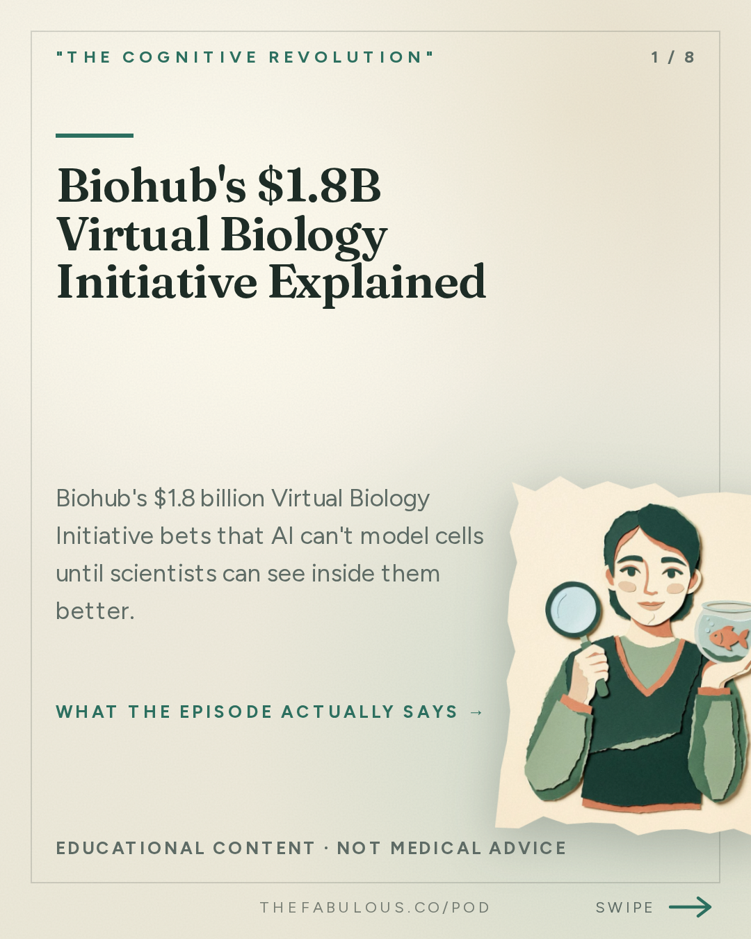 Biohub's $1.8B Virtual Biology Initiative Explained — "The Cognitive Revolution" : A World Model of Life: Biohub's Alex Rives on Virtual Cells, Measurement, & the $1.8B Data Push
