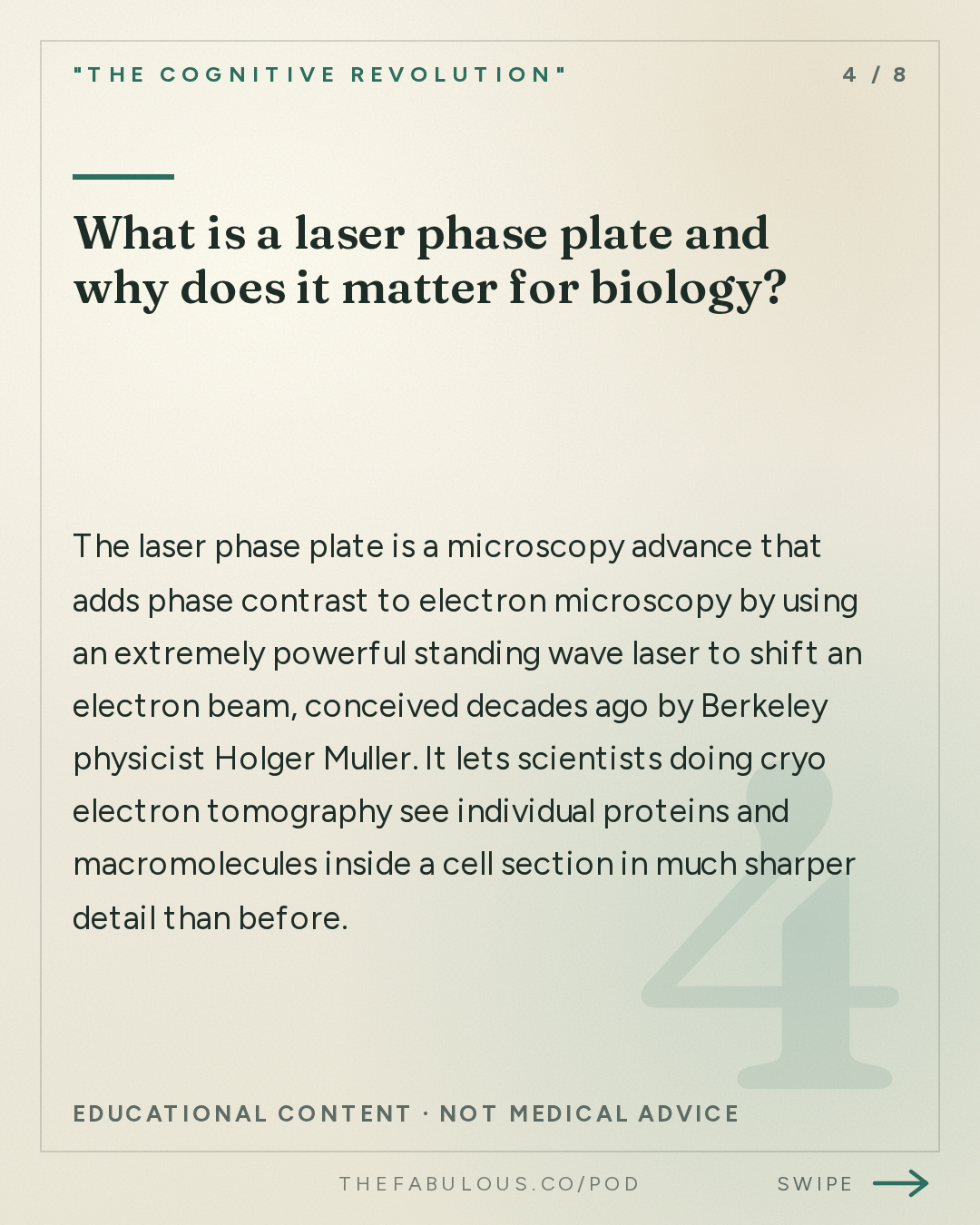 What is a laser phase plate and why does it matter for biology? — "The Cognitive Revolution" : A World Model of Life: Biohub's Alex Rives on Virtual Cells, Measurement, & the $1.8B Data Push