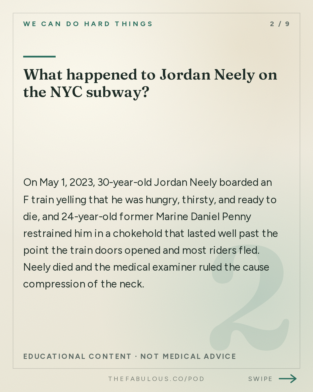 What happened to Jordan Neely on the NYC subway? — We Can Do Hard Things: One NYC Subway Killing: An American Rorschach Test with Anand Giridharadas