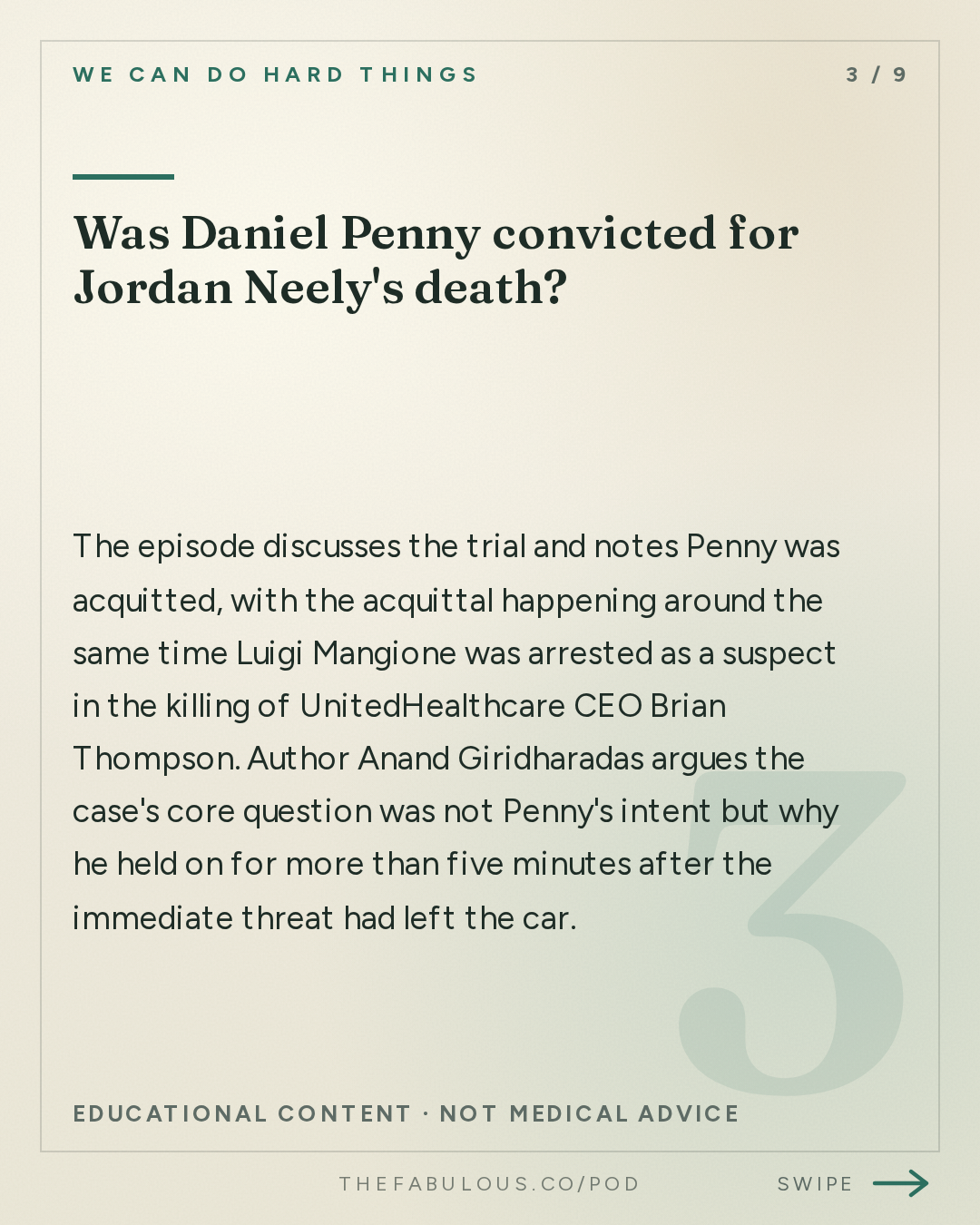 Was Daniel Penny convicted for Jordan Neely's death? — We Can Do Hard Things: One NYC Subway Killing: An American Rorschach Test with Anand Giridharadas