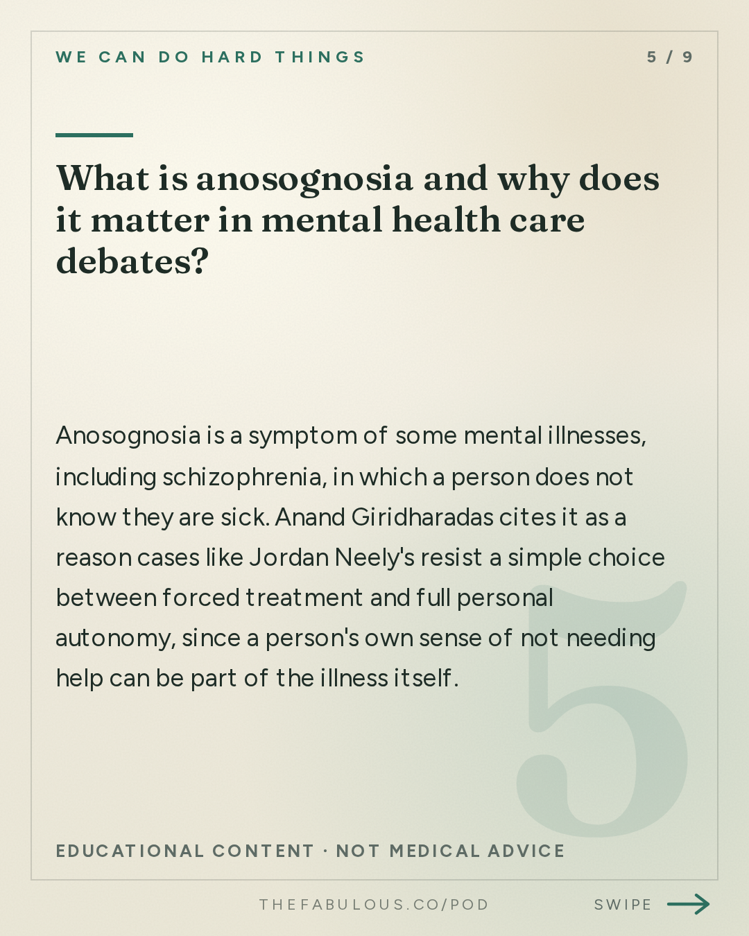 What is anosognosia and why does it matter in mental health care debates? — We Can Do Hard Things: One NYC Subway Killing: An American Rorschach Test with Anand Giridharadas