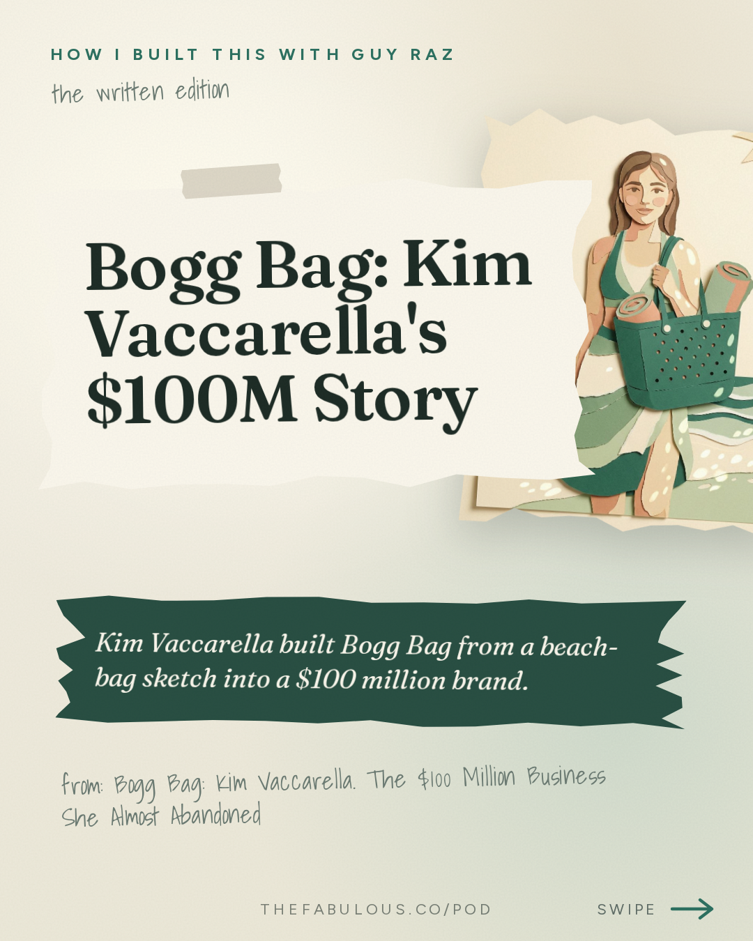 Bogg Bag: Kim Vaccarella's $100M Story — How I Built This with Guy Raz: Bogg Bag: Kim Vaccarella. The $100 Million Business She Almost Abandoned