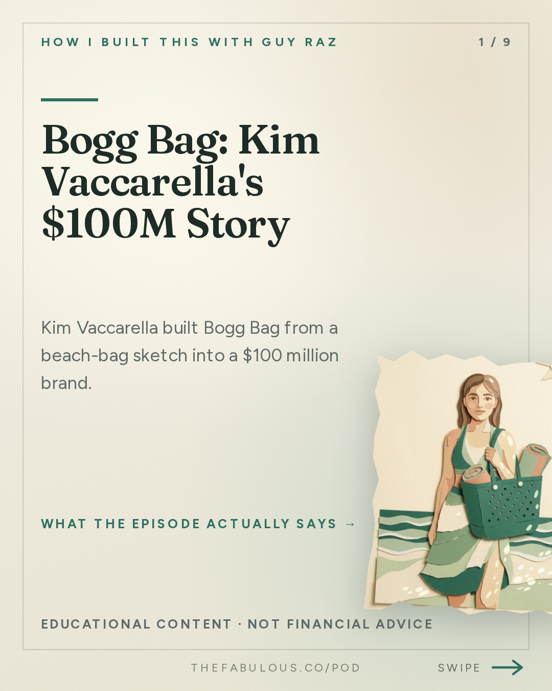 Bogg Bag: Kim Vaccarella's $100M Story — How I Built This with Guy Raz: Bogg Bag: Kim Vaccarella. The $100 Million Business She Almost Abandoned